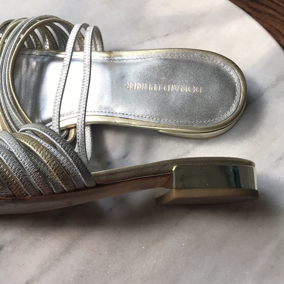Metallic Donald Pliner Sandal - Picture 3 of 4